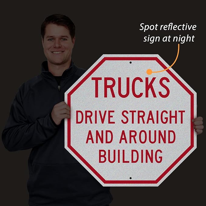 SmartSign "Customizable Octagon Shaped" Sign | 24" x 24" 3M Engineer Grade Reflective Aluminum, Made in USA