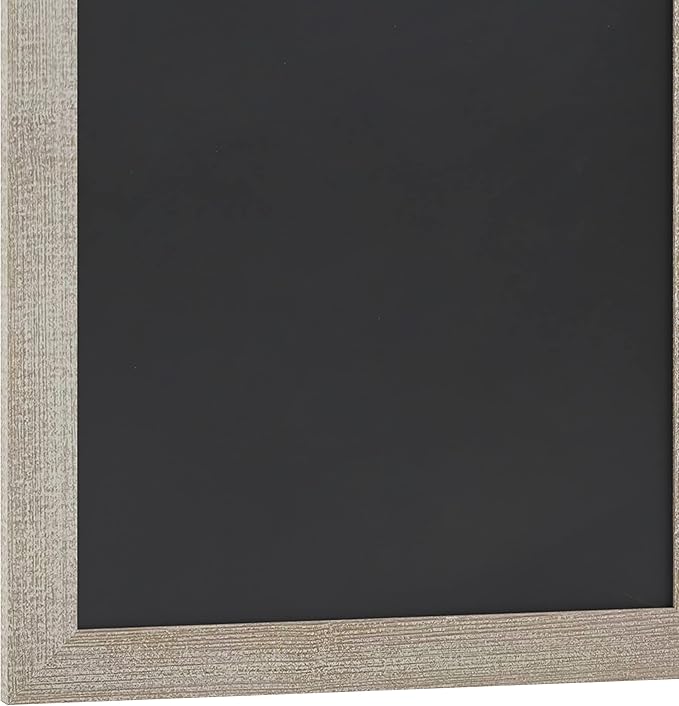 HBCY Creations 20" X 30" Weathered Lightwash Solid Wood Frame Wall Chalkboard, Magnetic Surface, Home Décor, Restaurant & Café Menus, Blackboard, Includes Chalk, Eraser & Hanging Hardware