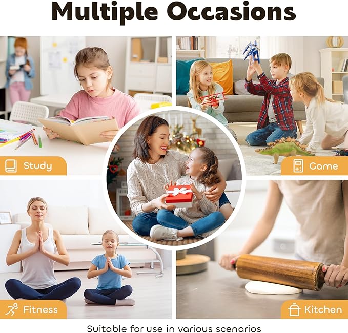 Visual Timer for Kids 60-Minute - Countdown Timer with Optional Alarm, Focus Tool for ADHD & Autism, Time Management for Homework, Chores, Office, Kitchen, Teaching & Study Routines (Green)