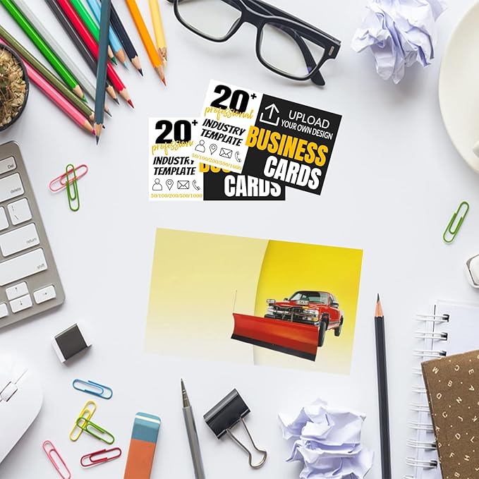 Custom Business Cards Double-Sided Personalized Stationery | Professional 300GSM Matte Paper for Small Business | 3.5x2 Inch