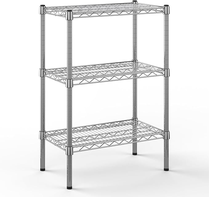Regal Altair 14" Deep x 24" Wide x 34" Height Wire Shelving Kit | 3-Tier | NSF Commercial Storage Rack Unit