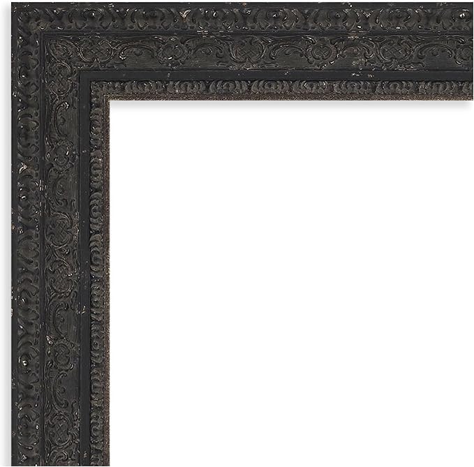Amanti Art Black Framed Magnetic Board 25x37 Large Vision Board for use with Magnets, 100% Metal Sheet to Display Items as Office Decor or for Home Organization in mudroom, Kitchen or Kids Room