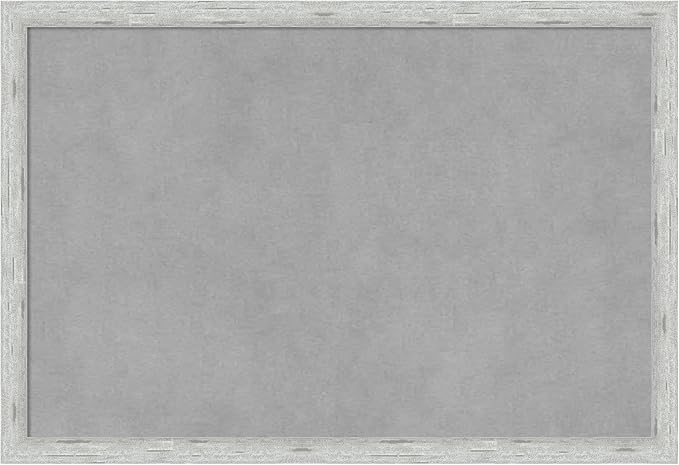 Amanti Art Silver Framed Magnetic Board 13x19 Small Vision Board for use with Magnets, 100% Metal Sheet to Display Items as Office Decor or for Home Organization in mudroom, Kitchen or Kids Room