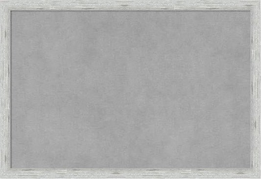 Amanti Art Silver Framed Magnetic Board 13x19 Small Vision Board for use with Magnets, 100% Metal Sheet to Display Items as Office Decor or for Home Organization in mudroom, Kitchen or Kids Room