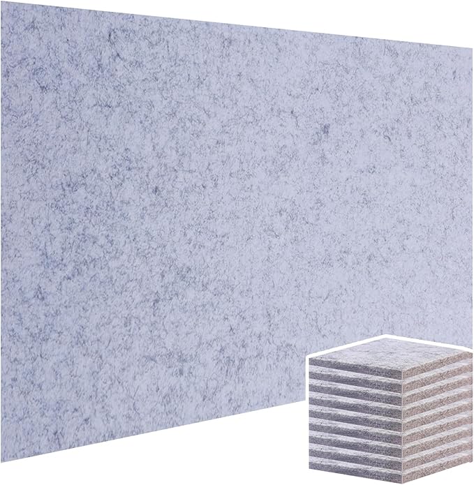 9 Pack Large Cork Board Bulletin Board for Wall 95x47in Self Adhesive Bulletin Board Felt Board for Office School Home Decorative Wall Decor(Size:Each 80x40cm/31.5x15.7 in,Color:White Gray)