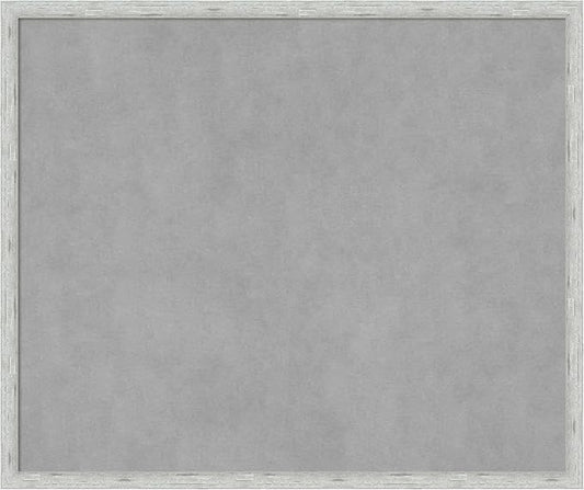 Amanti Art Silver Framed Magnetic Board 21x25 Medium Vision Board for use with Magnets, 100% Metal Sheet to Display Items as Office Decor or for Home Organization in mudroom, Kitchen or Kids Room