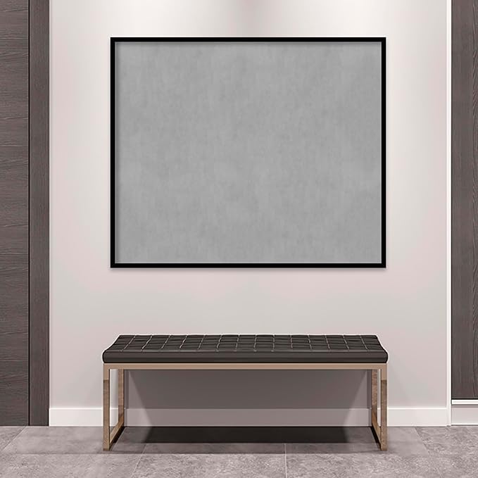 Amanti Art Black Framed Magnetic Board 41x49 Oversize Vision Board for use with Magnets, 100% Metal Sheet to Display Items as Office Decor or for Home Organization in mudroom, Kitchen or Kids Room