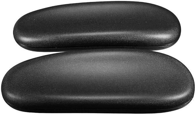 Office Chair Arm Rest Replacement Fits All Styles of Arms with 4" Mounting Hole Patterns Screws Set Desk Armrest Cover(2Pack)