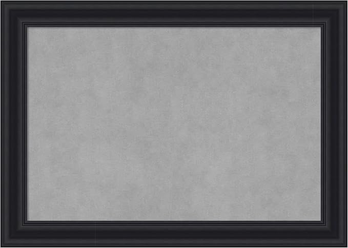 Amanti Art Black Framed Magnetic Board 20x28 Medium Vision Board for use with Magnets, 100% Metal Sheet to Display Items as Office Decor or for Home Organization in mudroom, Kitchen or Kids Room