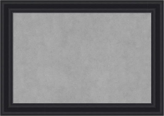 Amanti Art Black Framed Magnetic Board 20x28 Medium Vision Board for use with Magnets, 100% Metal Sheet to Display Items as Office Decor or for Home Organization in mudroom, Kitchen or Kids Room