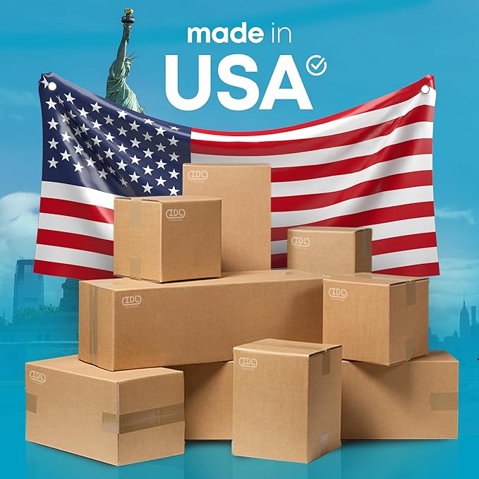 Medium Shipping & Moving Boxes 18 x 14 x 8 inches (5-Pack) - Extra Strength 200 lb vs Regular - Corrugated Durable Boxes for Packaging - Cardboard Moving Box - Corrugated Box by IDL Packaging