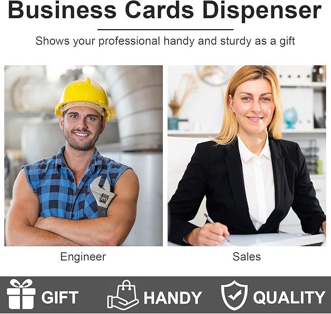 2 Pack Business Card Holder with Dot Cards,Stainless Steel Slide Out Thumb Drive Card Case for Men and Women,Portable Credit ID Name Card Wallet Black and Gray