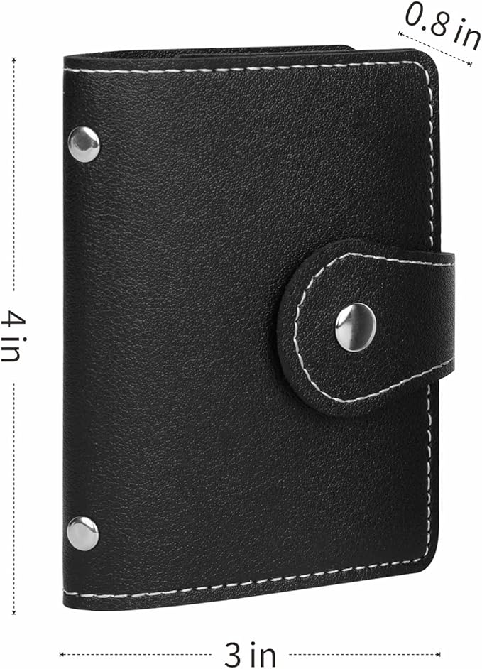 PRIVILLA 2 Pcs Credit Card Holder and business card holder，Sd Card Holder Each Has 26 Card Organizers, 2024 New Credit Card Holders book for Men and Women.