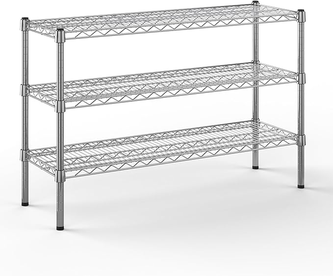 Regal Altair 14" Deep x 42" Wide x 27" Height Wire Shelving Kit | 3-Tier | NSF Commercial Storage Rack Unit