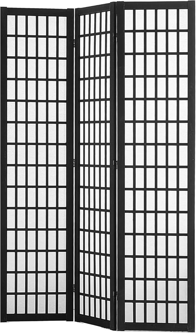 VEVOR Room Divider, 3 Panel Japanese Room Divider, Wood Folding Privacy Screen Indoor, Japanese Partition Dividers Portable Decoration Screens, for Room Separation Home Office Restaurant & Bedroom