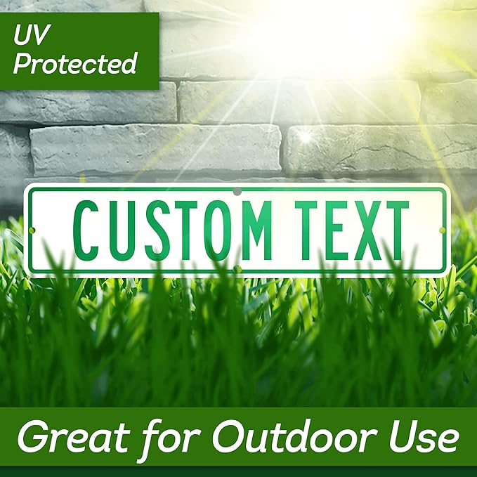 Custom Street Sign, Address Sign, 8 Colors, Reflective Option, Mounting Options, 4x18 Inch, Thick Rust-Free AlumaBond, Made in USA By My Sign Center (Contour)