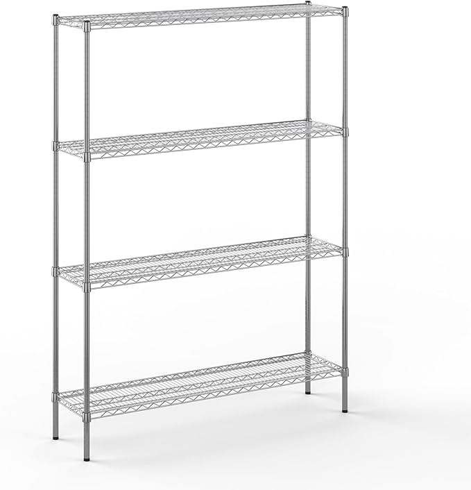 Regal Altair 14" Deep x 54" Wide x 74" Height Wire Shelving Kit | 4-Tier | NSF Commercial Storage Rack Unit