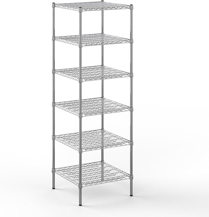 Regal Altair 24" Deep x 24" Wide x 74" Height Wire Shelving Kit | 6-Tier | NSF Commercial Storage Rack Unit