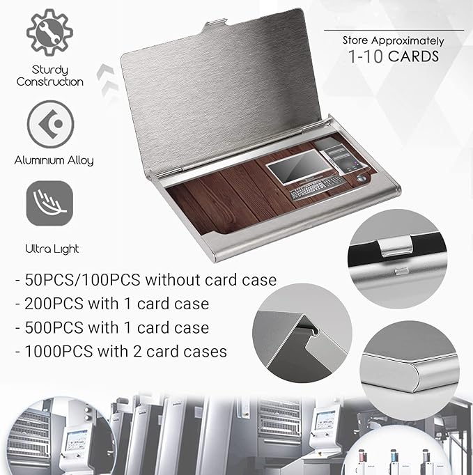 Custom Business Cards Double-Sided Personalized Stationery | Professional 300GSM Matte Paper for Small Business | 3.5x2 Inch