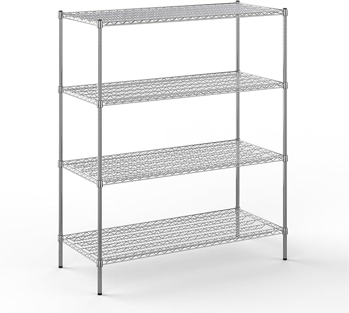 Regal Altair 24" Deep x 54" Wide x 64" Height Wire Shelving Kit | 4-Tier | NSF Commercial Storage Rack Unit