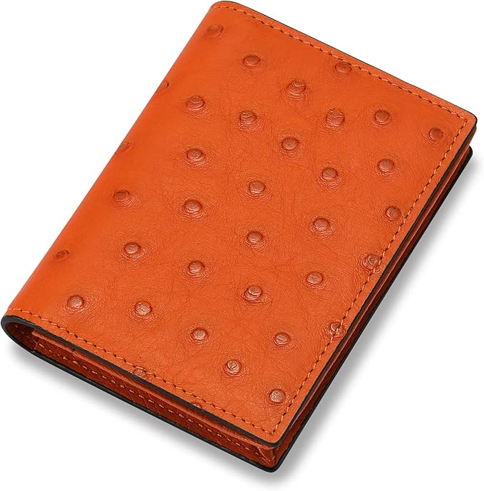 Leather Business Card Case Holder for Men & Women, Italian Calfskin