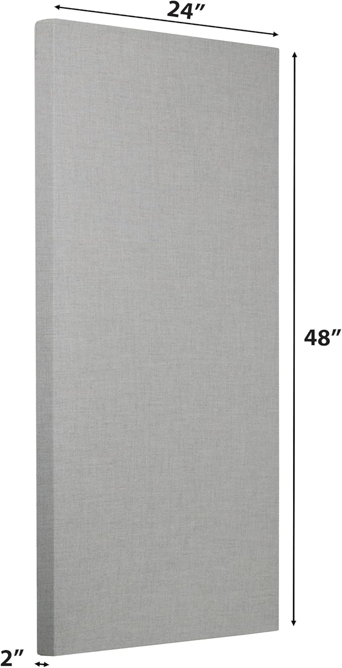 ATS Acoustics Home Office Residential Acoustic Treatment Room Kit Sound Absorbing Acoustic Panel 6 Pack for 50-100 Sq Ft (Platinum)