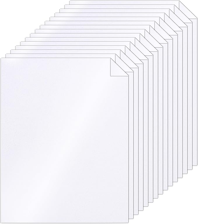 Silunkia 100 Sheets White Shimmer Cardstock 8.5 x 11 Certificate Paper, 75lb Glossy White Card Stock Printer Paper for Thank You Cards, Business Cards, Wedding Invitations, Scrapbooking