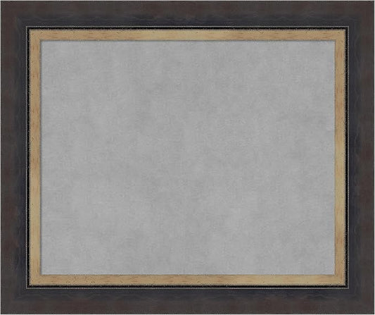 Amanti Art Black Framed Magnetic Board 21x25 Small Vision Board for use with Magnets, 100% Metal Sheet to Display Items as Office Decor or for Home Organization in mudroom, Kitchen or Kids Room