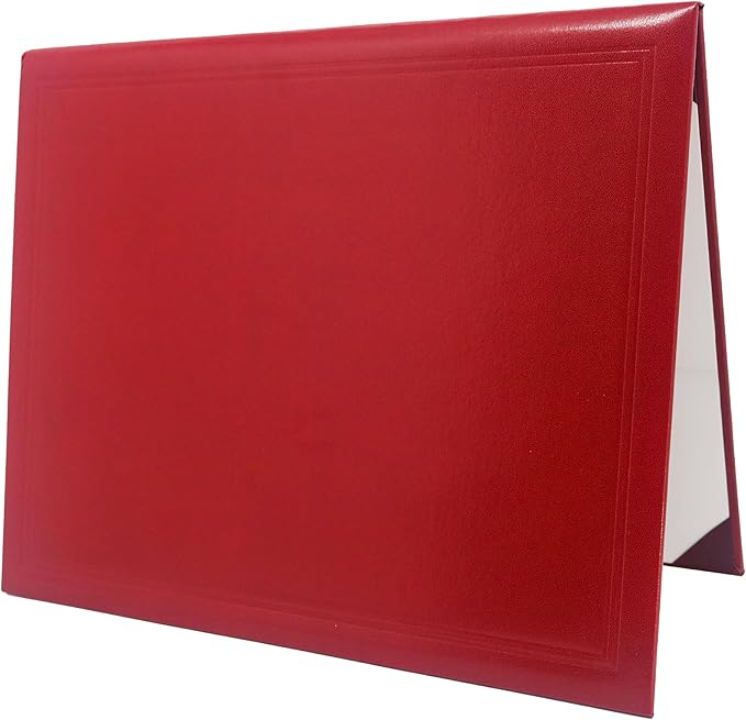GraduationMall 11"x14" Smooth Padded Diploma Cover Certificate Holder Red