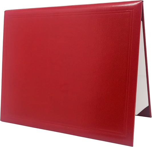GraduationMall 11"x14" Smooth Padded Diploma Cover Certificate Holder Red