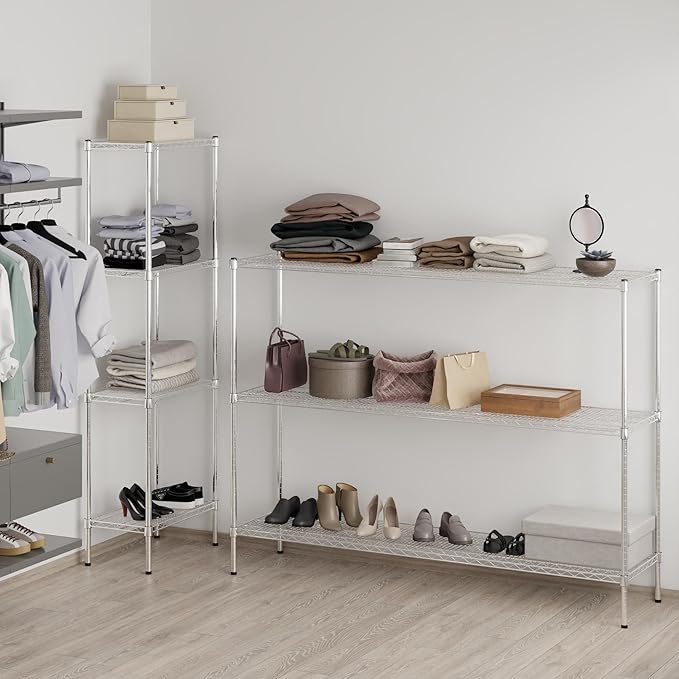 Regal Altair 18" Deep x 72" Wide x 54" Height Wire Shelving Kit | 3-Tier | NSF Commercial Storage Rack Unit