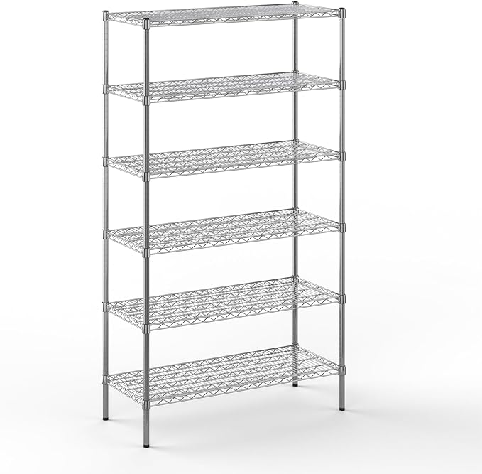Regal Altair 18" Deep x 42" Wide x 74" Height Wire Shelving Kit | 6-Tier | NSF Commercial Storage Rack Unit