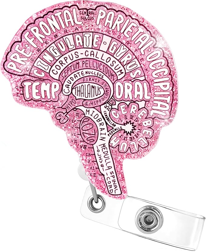 Aoryalps Retractable Badge Reel Holder Retractable with ID Clip for Nurse Nursing Name Tag Card Nursing Student Teacher Doctor Medical Assistant Work Office Clip-Gifts for Nurse