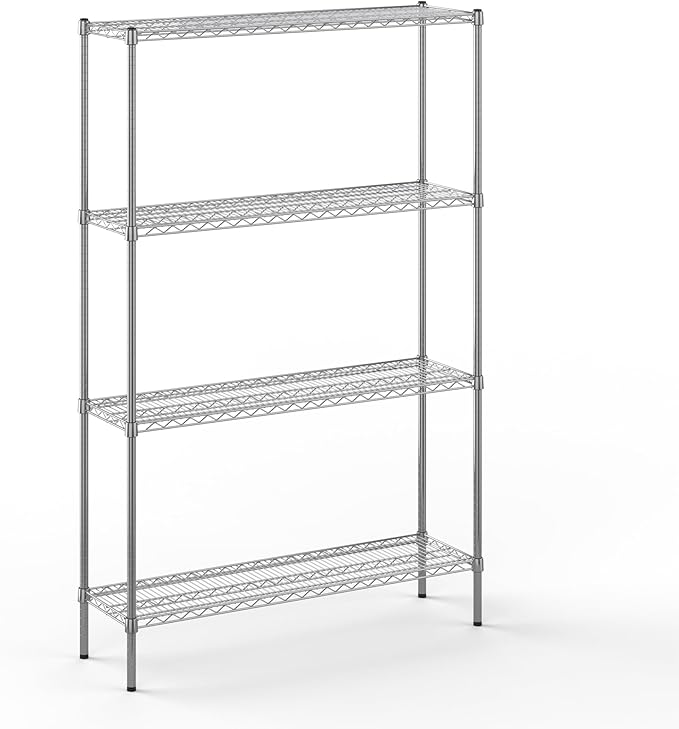 Regal Altair 14" Deep x 48" Wide x 74" Height Wire Shelving Kit | 4-Tier | NSF Commercial Storage Rack Unit