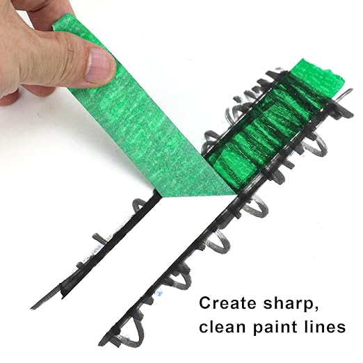 DOAY 3 Pack Green Painters Tape - Masking Tape 1 Inch Wide - Multi-Surface, Smart Adhesion, Indoor & Outdoor - 270FT Total - Paint Tape for DIY, Labeling, Art, Car, General Purpose (#3910)
