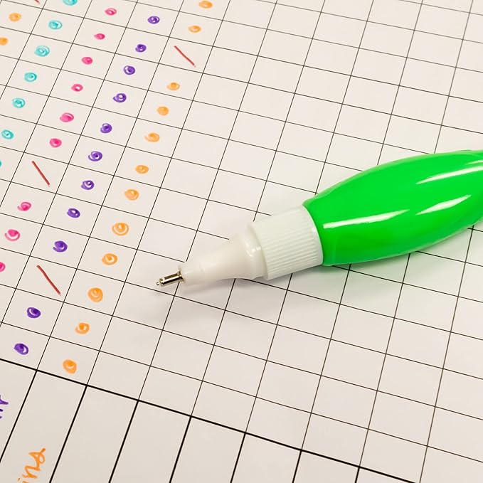BAZIC Products Mini Correction Pen - Corrections Fluid, Precise Metal Tip White Out, Ideal for School & Office Supplies, Alternative to Correction Solution, 3/Pack, 24-Packs