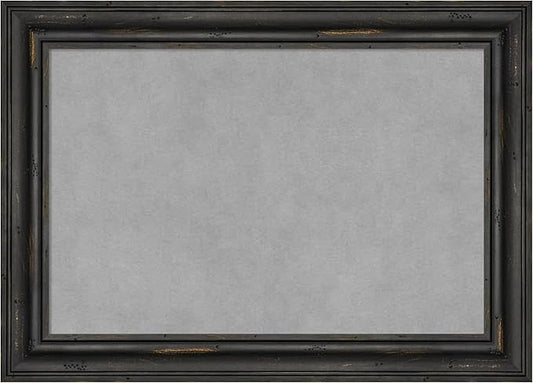 Amanti Art Black Framed Magnetic Board 15x21 Small Vision Board for use with Magnets, 100% Metal Sheet to Display Items as Office Decor or for Home Organization in mudroom, Kitchen or Kids Room