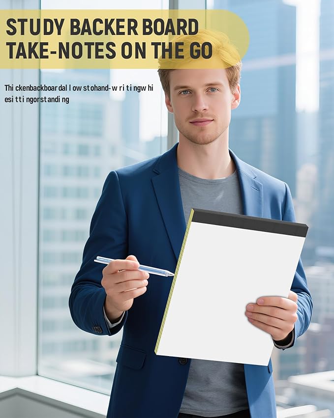 Legal Pads 8.5 x 11 College Ruled, 12 Pack Yellow Legal Note Pads 8.5 x 11 Perforated Paper Tablets 8-1/2 x 11 Narrow Ruled Writing Note Pads 30 Sheets Pads of Paper Notepads Yellow Notebook Notepad