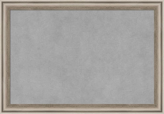 Amanti Art Silver Framed Magnetic Board 14x20 Small Vision Board for use with Magnets, 100% Metal Sheet to Display Items as Office Decor or for Home Organization in mudroom, Kitchen or Kids Room