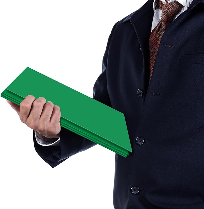 Jutom 50 Pcs 2 Pocket Glossy Paper Folders Glossy Paper Laminated Portfolios, Letter Size, Presentation Folders with Pockets for Office Teacher Worker Supplies(Green Color)