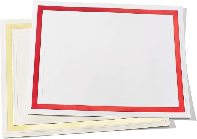 PaperDirect Pristine Specialty Certificates, 50 Sheets of 38lb White Paper, 8½" x 11", Gold Bold Foil Border, Perfect for Awards, Students, Employees, Volunteers, Course Completion, Diplomas
