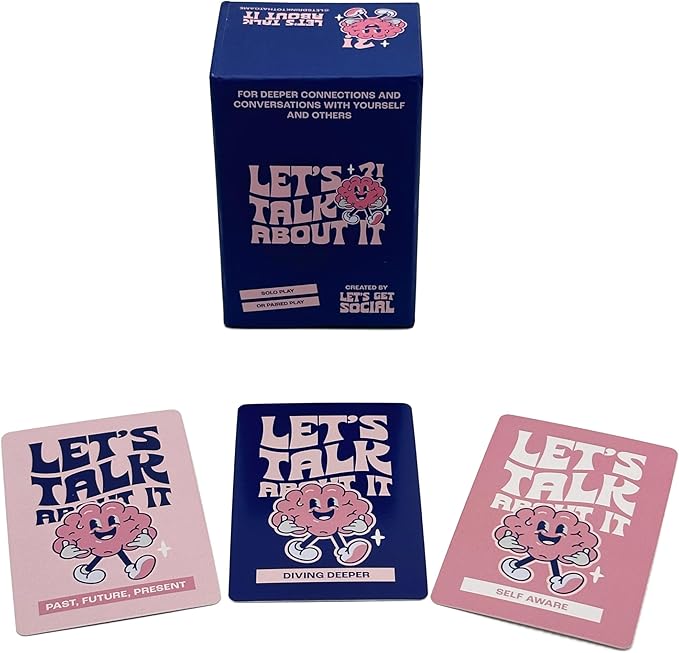 Island Dogs Let's Get Social - Let's Talk About It Card Game | Fun Party & Family Activity | Conversation Starter for Teens & Adults | 120 Cards for Meaningful Connections