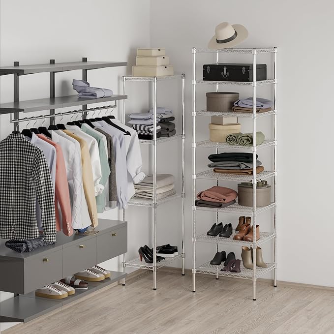 Regal Altair 21" Deep x 24" Wide x 86" Height Wire Shelving Kit | 8-Tier | NSF Commercial Storage Rack Unit