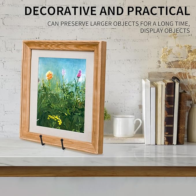 Decolore 5 Pack 10.3 Inch Black Plate Stands Picture Easels for Display Large Book Stands for Picture, Decorative Plate, Book, Frame, Tabletop Poster