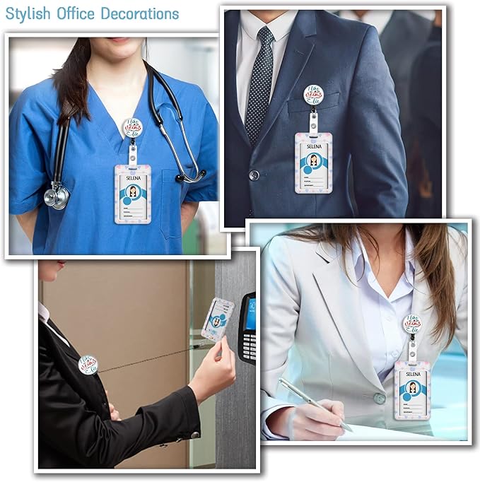 ID Badge Holder with Breakaway Lanyard, Cute Badge Reel Badge Clip Retractable, Lanyards for ID Badges Name ID Card Holder, Nurse Funny Gift, Phlebotomy Tech Humor, I Like Big Veins and I Cannot Lie