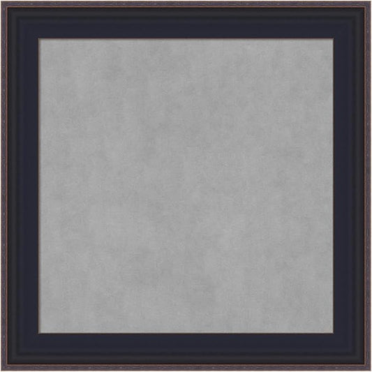 Amanti Art Black Framed Magnetic Board 15x15 X-Small Vision Board for use with Magnets, 100% Metal Sheet to Display Items as Office Decor or for Home Organization in mudroom, Kitchen or Kids Room