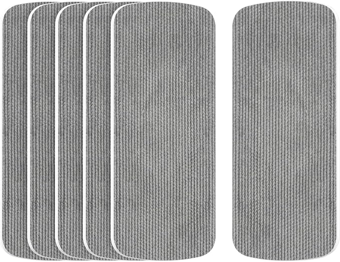CLICK CLEAN 6-Pack Replaceable Felt Pads, Magnetic Whiteboard Eraser Felt Pads, Designed for Click Clean Replaceable Dry Erase Board Eraser, Intended for Classroom, Home and Office Use