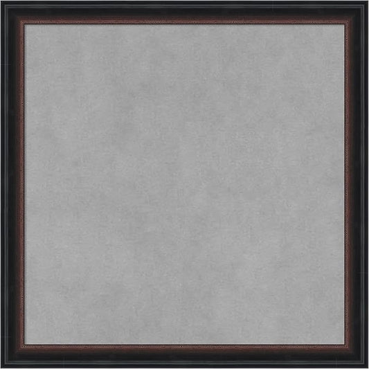 Amanti Art Black Framed Magnetic Board 18x18 Small Vision Board for use with Magnets, 100% Metal Sheet to Display Items as Office Decor or for Home Organization in mudroom, Kitchen or Kids Room
