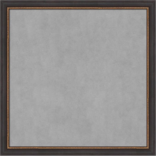 Amanti Art Black Framed Magnetic Board 27x27 Medium Vision Board for use with Magnets, 100% Metal Sheet to Display Items as Office Decor or for Home Organization in mudroom, Kitchen or Kids Room