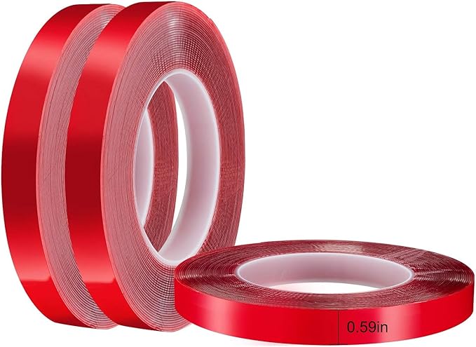 Jackwood 33 Feet Acrylic Double Sided Heavy Duty Mounting Tape (Pack of 3) Weatherproof for Outdoor & Indoor, Holds Heavy Stuff in Cold & Hot Condition, Removable & Residue-Free (0.6inch)